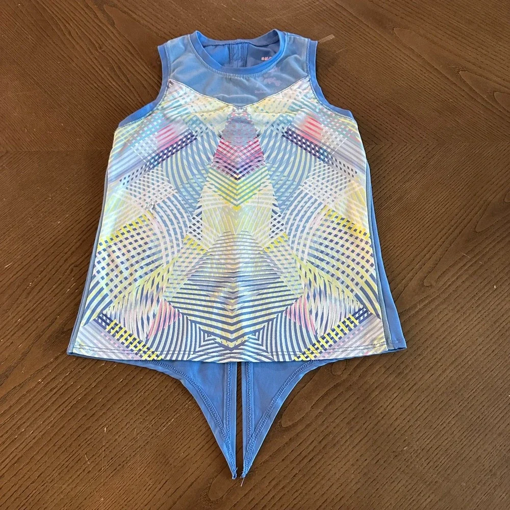 Lucky in Love Girls Medium S 7-8 Sleeveless Ombre Tennis Sports Tank Top - Picture 3 of 4
